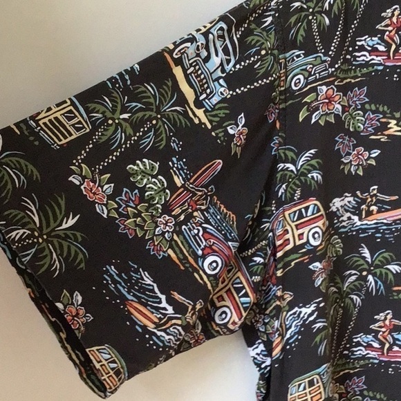 Vintage Reyn Spooner Art Of Eddy Hawaiian Shirt. Woody And Surfer Print - Picture 2 of 5